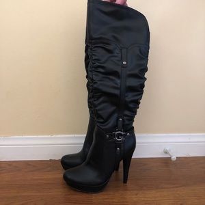 G by Guess Black Heeled Boots